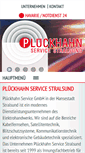 Mobile Screenshot of plueckhahnservice.de